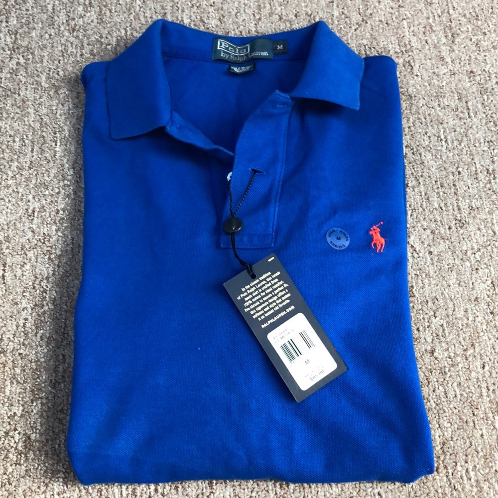 Classic Fit Mesh Polo Shirt NWT
